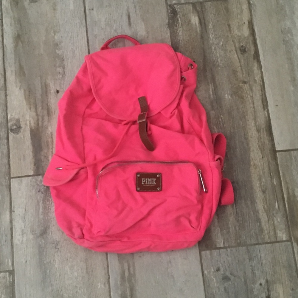 PINK hot pink backpack